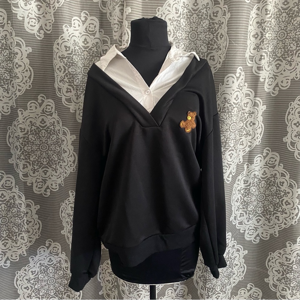 Long Sleeve Teddy Bear Sweater